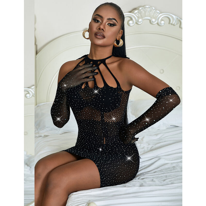 SUBBLIME - 952235 ROBE RÉSEILLE BLACK DIAMONDS TAILLE UNIQUE