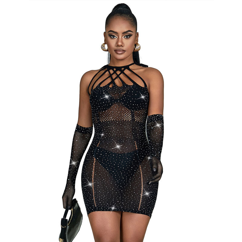 SUBBLIME - 952235 ROBE RÉSEILLE BLACK DIAMONDS TAILLE UNIQUE