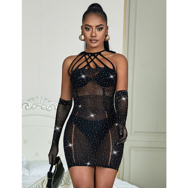 SUBBLIME - 952235 ROBE RÉSEILLE BLACK DIAMONDS TAILLE UNIQUE
