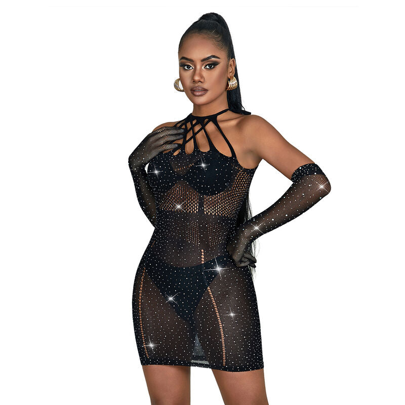 SUBBLIME - 952235 ROBE RÉSEILLE BLACK DIAMONDS TAILLE UNIQUE