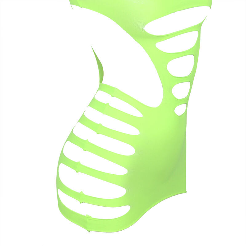 SUBBLIME - 952280 ROBE RÉSEILLE EXTENSIBLE À MANCHES LONGUES VERTE TAILLE UNIQUE