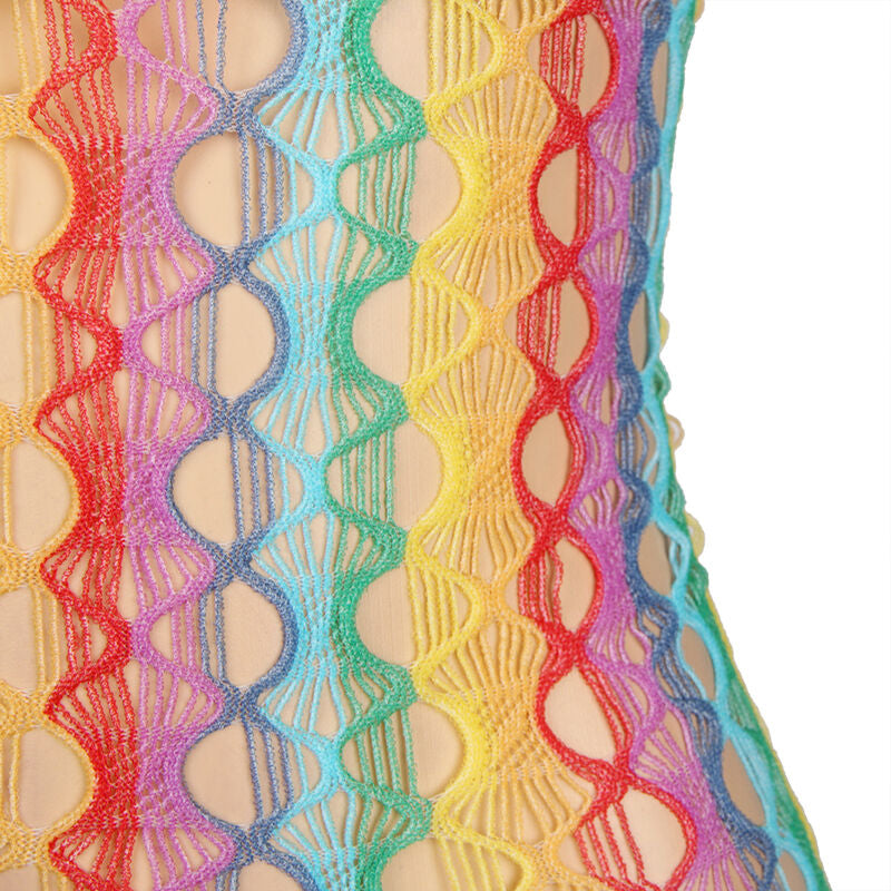 SUBBLIME - 952365 ROBE RÉSEILLE ÉPAULES DÉNUDÉES ARC-EN-CIEL TAILLE UNIQUE