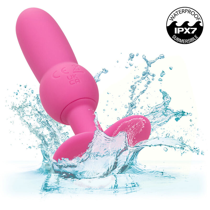 CALEXOTICS - PREMIER PLUG ANAL AVEC PERLES 10 VIBRATIONS ROSE