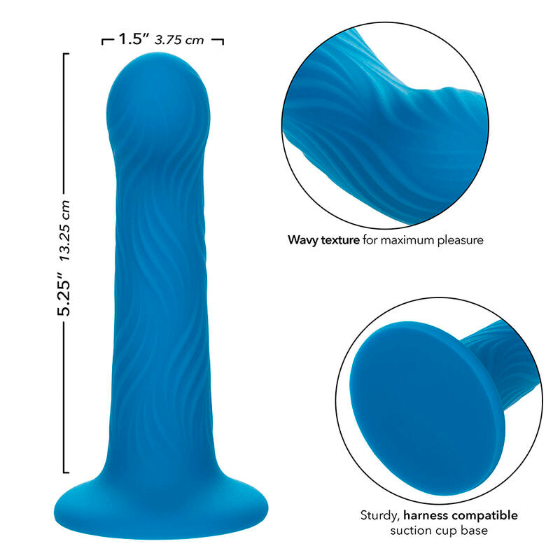 CALEXOTICS - WAVE RIDER RIPPLE PLUG ANAL BLEU