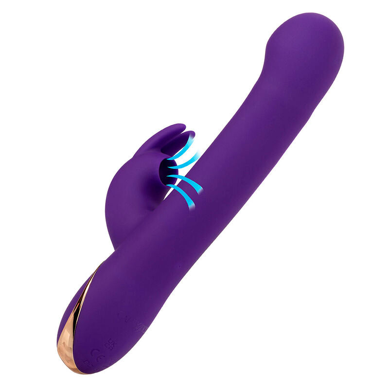 CALEXOTICS - JACK RABBIT VIBRATOR AND STIMULATOR 7 LEVELS OF VIBRATION AND SUCTION BLUE