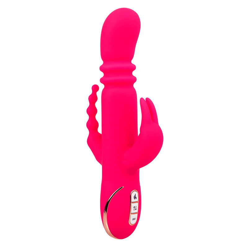 CALEXOTICS - JACK FANTASY TRIPLE HEATABLE VIBRATOR RABBIT PINK
