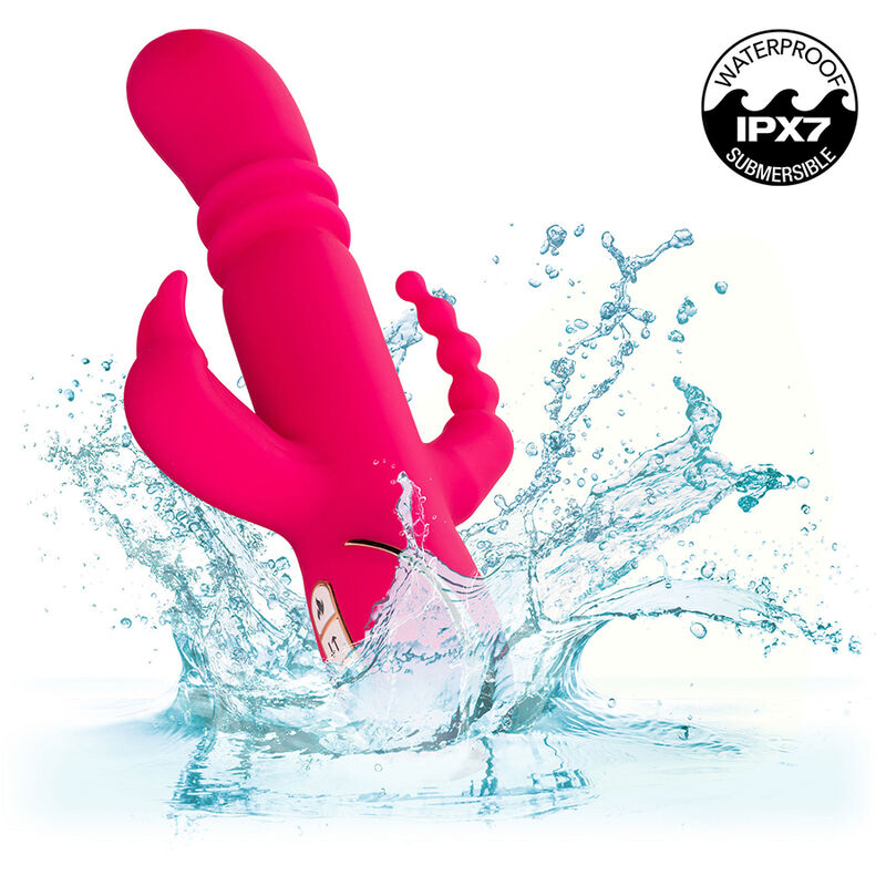 CALEXOTICS - JACK FANTASY TRIPLE HEATABLE VIBRATOR RABBIT PINK