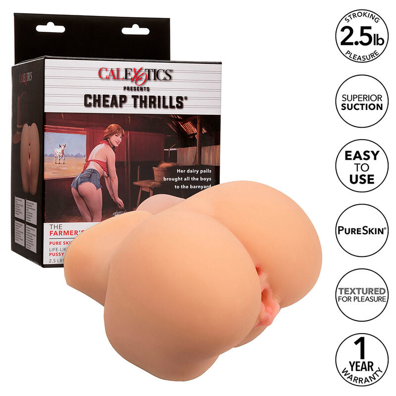 CALEXOTICS - LA FILLE DU FERMIER DOUBLE MASTURBATEUR NATUREL RÉALISTE