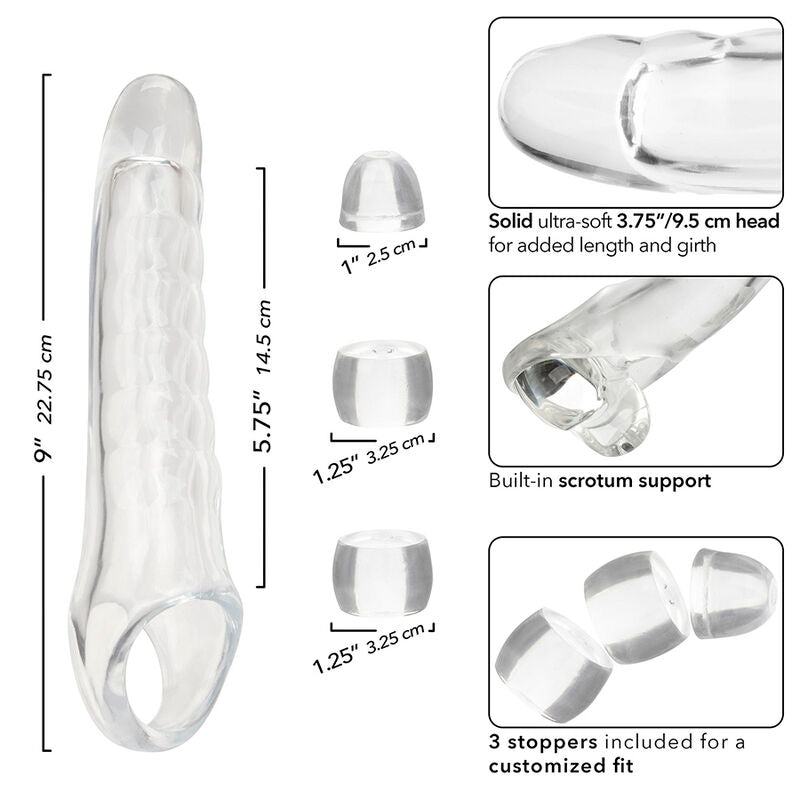 CALEXOTICS - EXTENSEUR DE PÉNIS RÉGLABLE TRANSPARENT MAXX