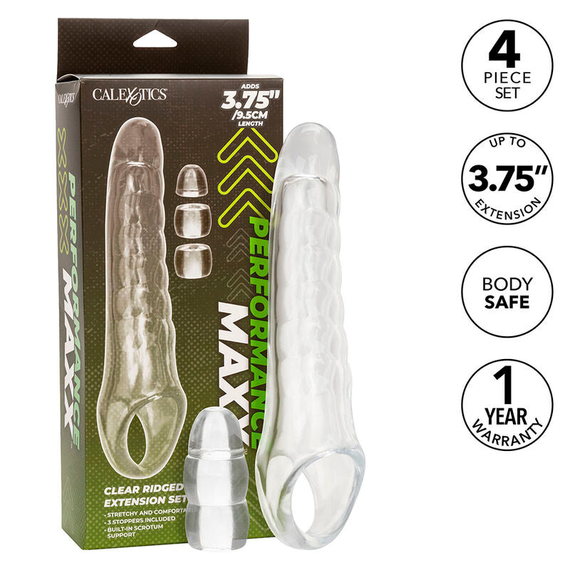 CALEXOTICS - EXTENSEUR DE PÉNIS RÉGLABLE TRANSPARENT MAXX