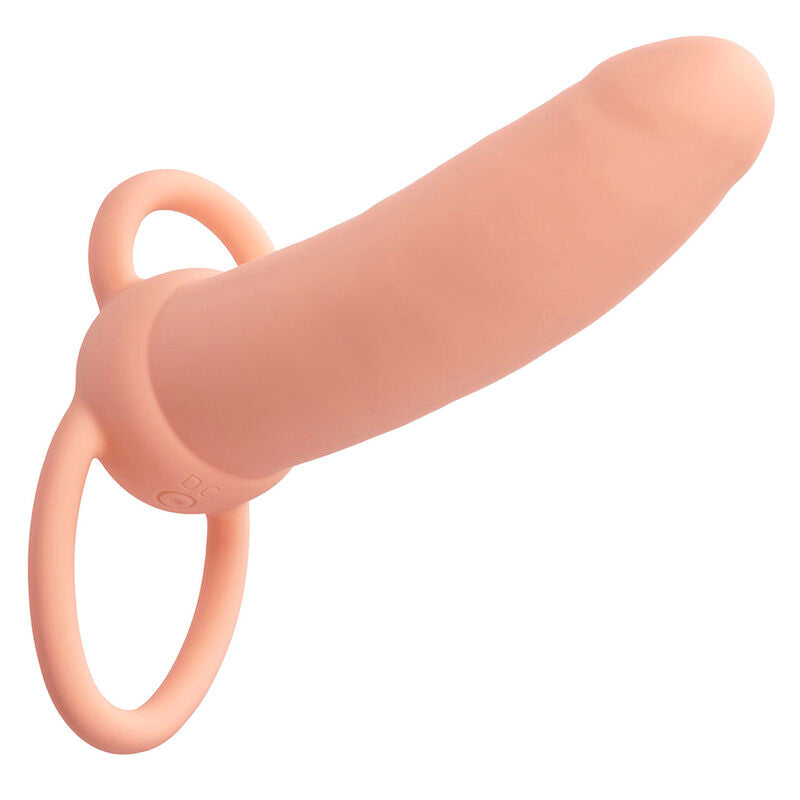 CALEXOTICS - MAXX DOUBLE PÉNÉTRATEUR ÉPAISSEUR 10 VIBRATIONS NATUREL
