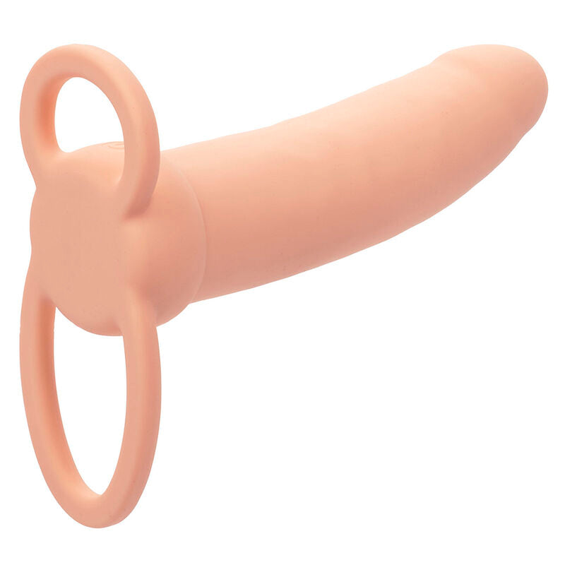 CALEXOTICS - MAXX DOUBLE PÉNÉTRATEUR ÉPAISSEUR 10 VIBRATIONS NATUREL