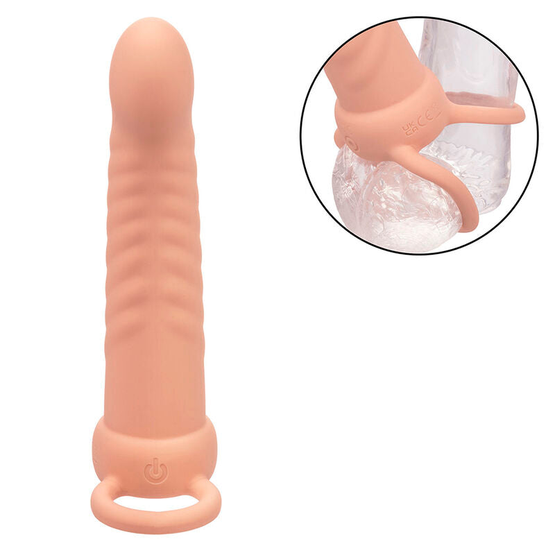 CALEXOTICS - MAXX PÉNÉTRATEUR À DOUBLE NERVURE 10 VIBRATIONS NATURELLES