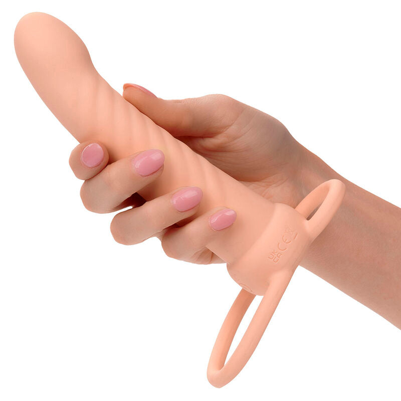 CALEXOTICS - MAXX PÉNÉTRATEUR À DOUBLE NERVURE 10 VIBRATIONS NATURELLES