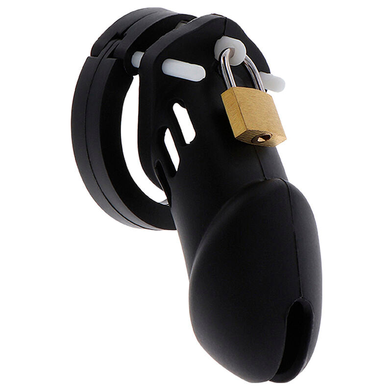 DÉSIR CACHÉ - CAGE DE CHASTETÉ EXTRÊME EN SILICONE TAILLE L NOIR