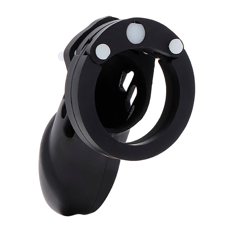 DÉSIR CACHÉ - CAGE DE CHASTETÉ EXTRÊME EN SILICONE TAILLE L NOIR