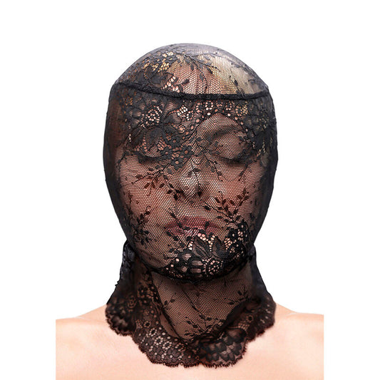 NS NOVELTIES - FETISH & FASHION BLACK LACE BALACLAVA