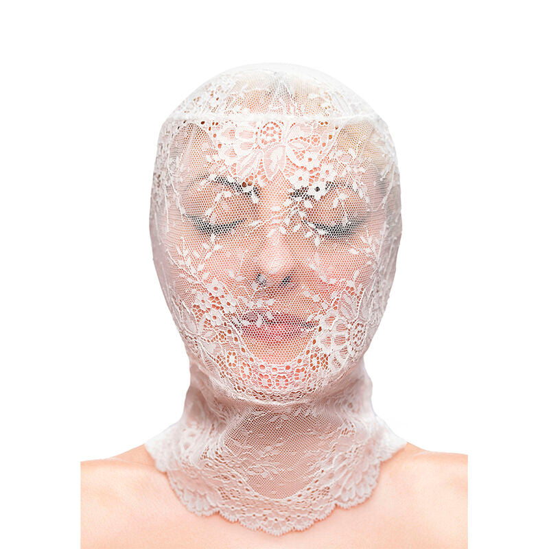 NS NOVELTIES - FETISH & FASHION WHITE LACE BALACLAVA