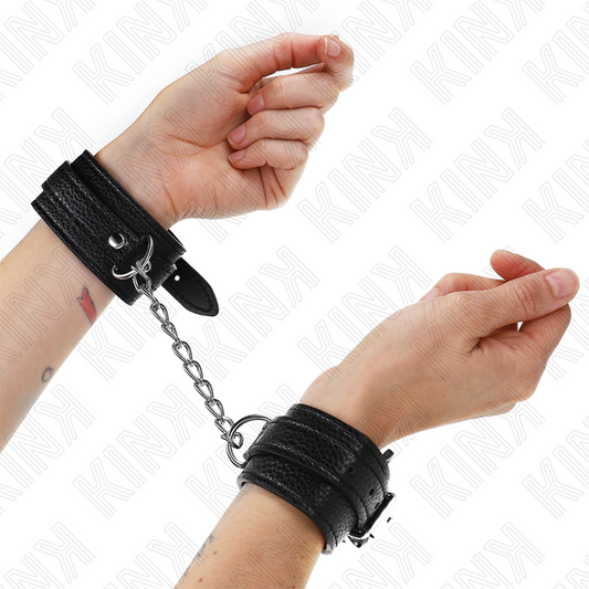 KINK - BRACELETS RÉGLABLES STYLE SERPENT NOIR 20-28 CM X 5,4 CM