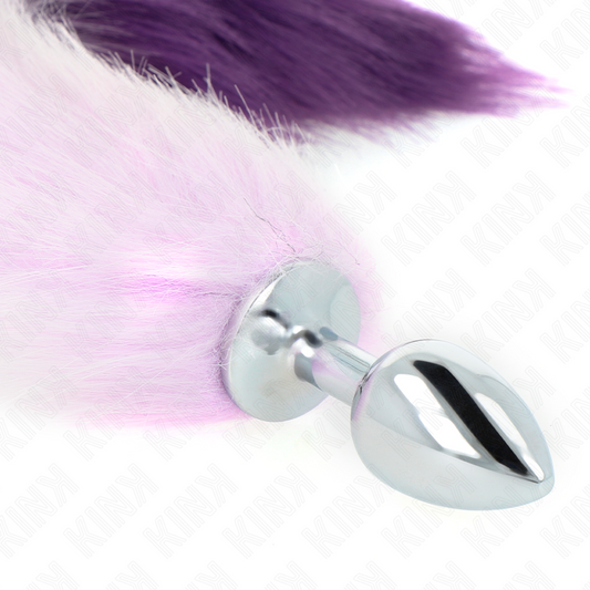 KINK - ANAL PLUG SIZE S 7 X 3 CM WITH SYNTHETIC TAIL 40 CM VIOLET