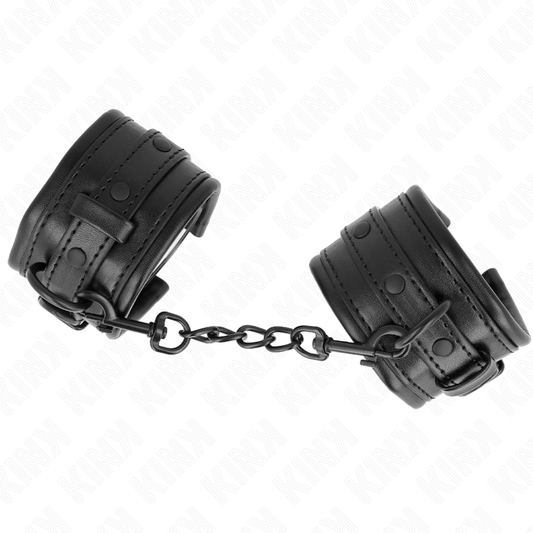 KINK - BRACELETS NOIRS RÉGLABLES 20-30 CM X 6 CM