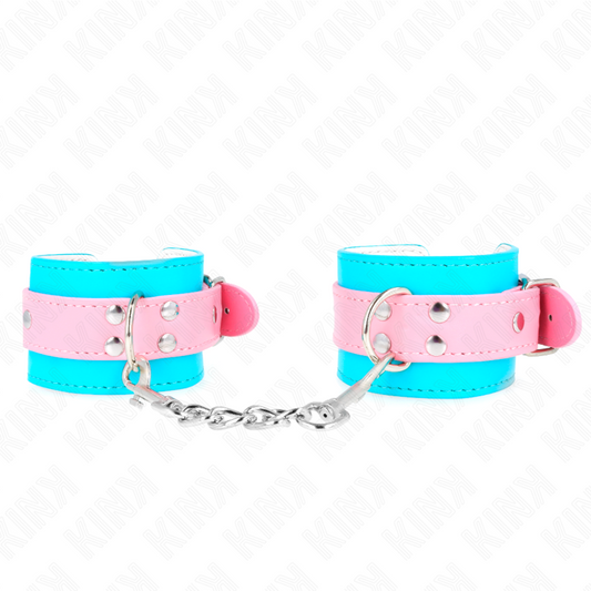 KINK - BRACELETS RÉGLABLES CHIC BLEU / ROSE 16-28 CM X 5 CM
