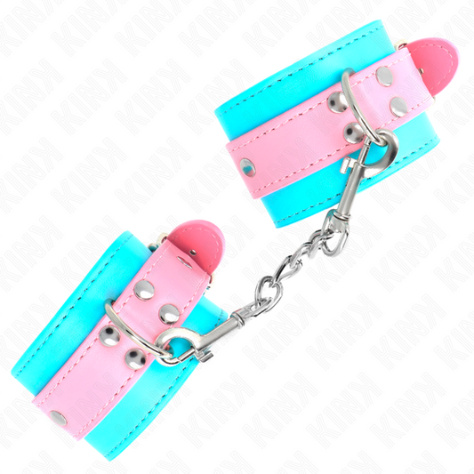 KINK - BRACELETS RÉGLABLES CHIC BLEU / ROSE 16-28 CM X 5 CM