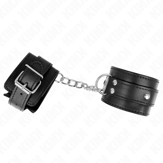 KINK - SUPPORT DE POIGNET AVEC 3 ANNEAUX EN D RÉGLABLES NOIR 17,5-25 CM X 6 CM