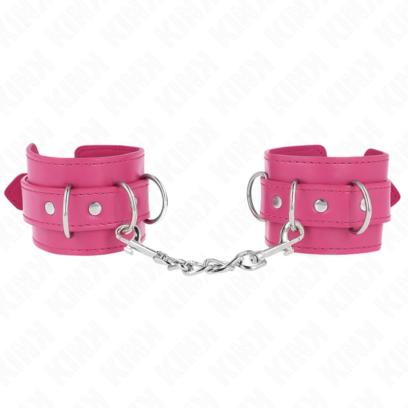 KINK - SUPPORT DE POIGNET AVEC 3 ANNEAUX EN D RÉGLABLES ROSE 17,5-25 CM X 6 CM