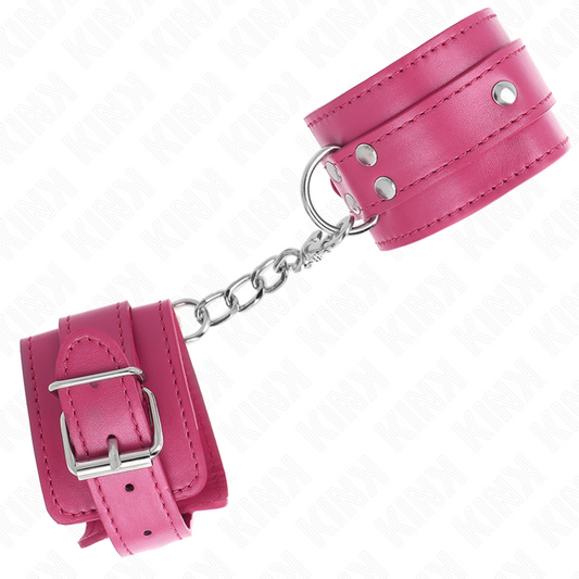 KINK - SUPPORT DE POIGNET AVEC 3 ANNEAUX EN D RÉGLABLES ROSE 17,5-25 CM X 6 CM