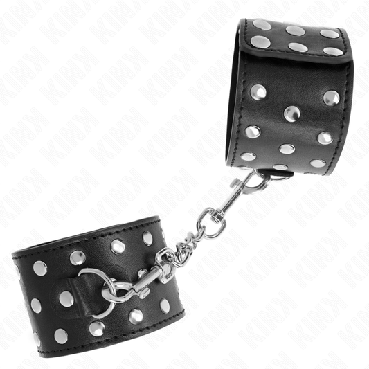 KINK - BRACELETS RÉGLABLES STYLE PUNK 19-24 CM X 5,5 CM