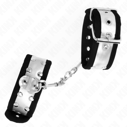 KINK - BRACELETS FINS NOIR / ARGENT 30 X 4 CM