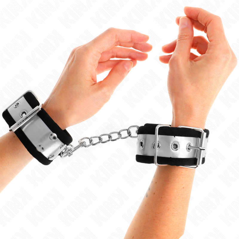 KINK - BRACELETS FINS NOIR / ARGENT 30 X 4 CM