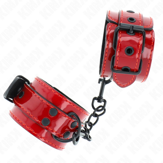 KINK - BRACELETS ROUGE FONCÉ 23 X 5 CM