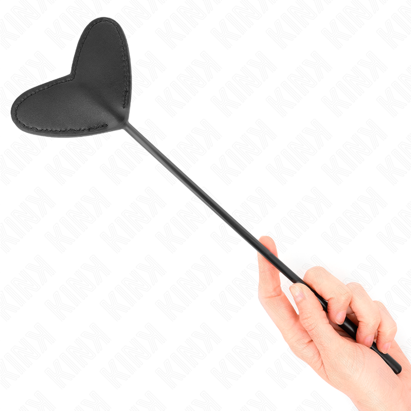 KINK - PELLE NOIRE EN FORME DE CŒUR 33 X 10 CM