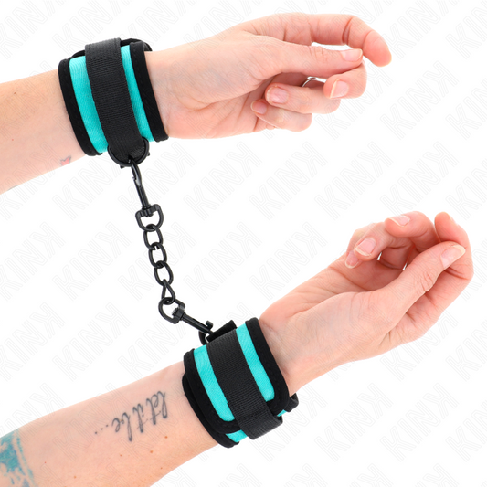 KINK - BRACELETS RÉGLABLES NOIR-BLEU 18-32 CM X 5 CM