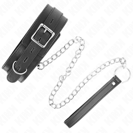 KINK - COLLIER AVEC SANGLE 65 CM NOIR 54 X 4,5 CM