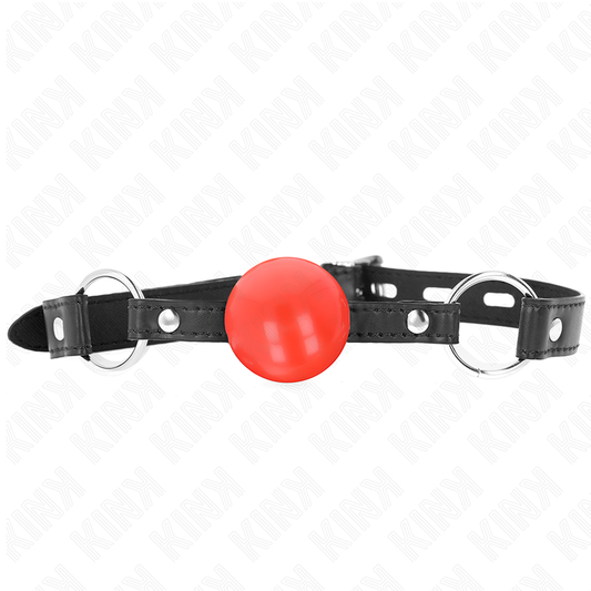 KINK - BÂILLON BOULE ROUGE TPE 4 CM 60 x 2 CM