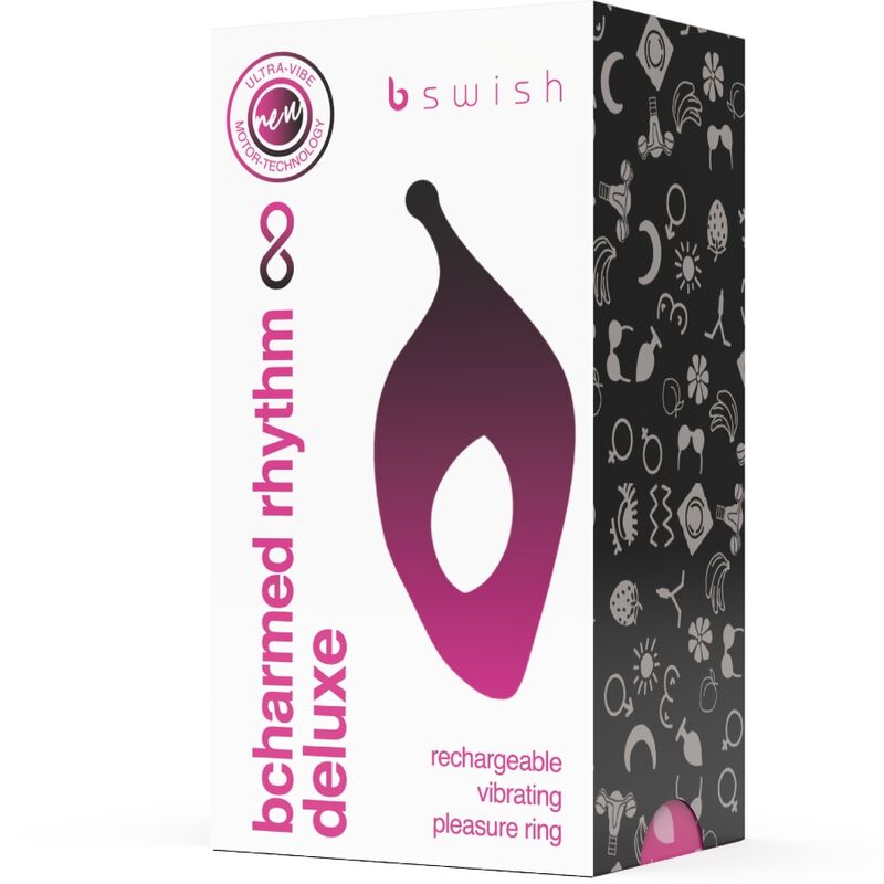 B SWISH - BCHARMED RHYTHM INFINITE DELUXE ANNEAU PÉNITENTIAIRE 15 VIBRATIONS NOIR