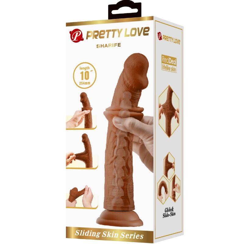 PRETTY LOVE - SHARIFE GODE RÉALISTE 25 CM MULATO