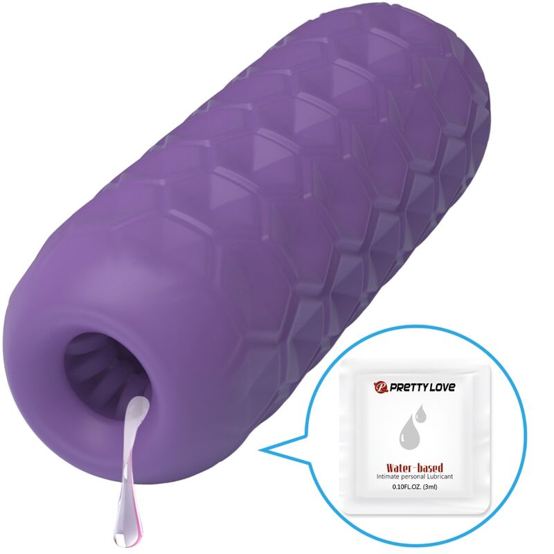 PRETTY LOVE - MASTURBATEUR POUR HOMME VIOLET À DEUX BOULES