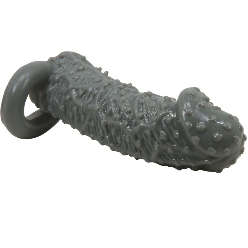 PRETTY LOVE - REALISTIC PENIS ENLARGING AND DELAY SLEEVE MODEL 2 GREY