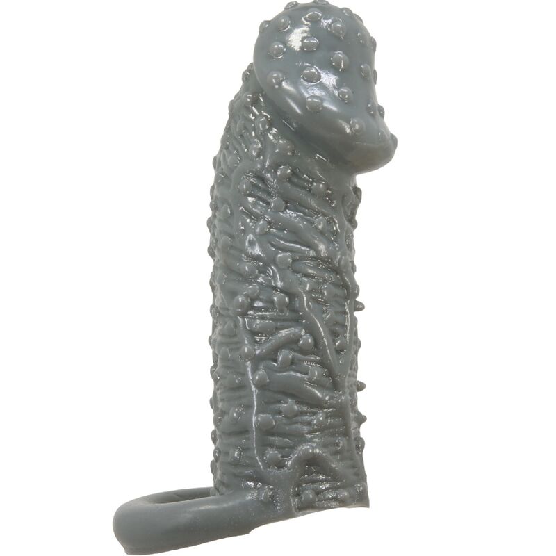 PRETTY LOVE - REALISTIC PENIS ENLARGING AND DELAY SLEEVE MODEL 2 GREY