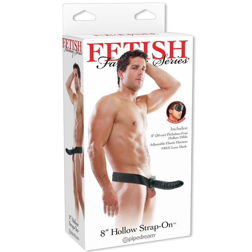 SÉRIE FETISH FANTASY - HARNAIS CREUX 19 CM NOIR