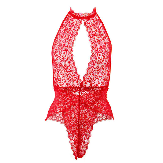 SUBBLIME - 953881 RED OPEN CUP BODYSUIT L/XL