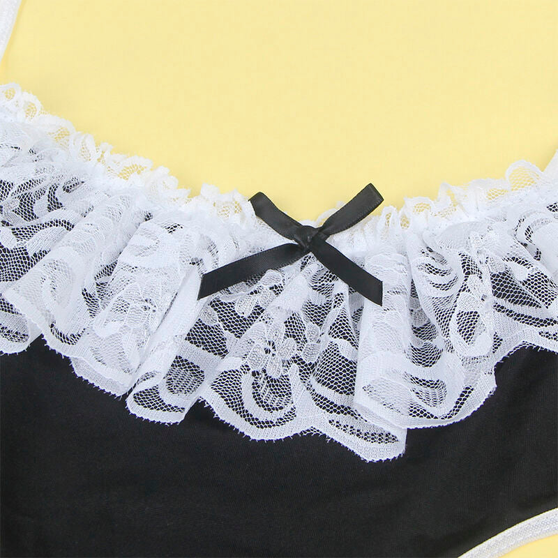SUBBLIME - 954307 COSTUME DE FEMME DE CHAMBRE SEXY NOIR/BLANC S/M