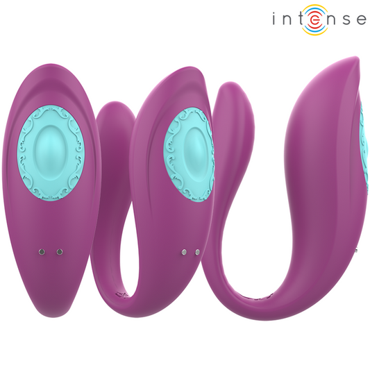 INTENSE - ANNIE STIMULATEUR ET VIBRATEUR EN U VIOLET TÉLÉCOMMANDE