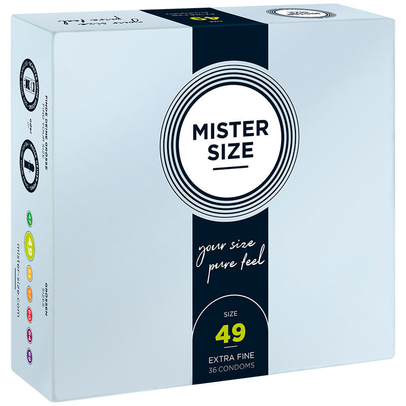 MISTER SIZE - PRÉSERVATIFS TAILLE S 49 MM (36 UNITÉS)