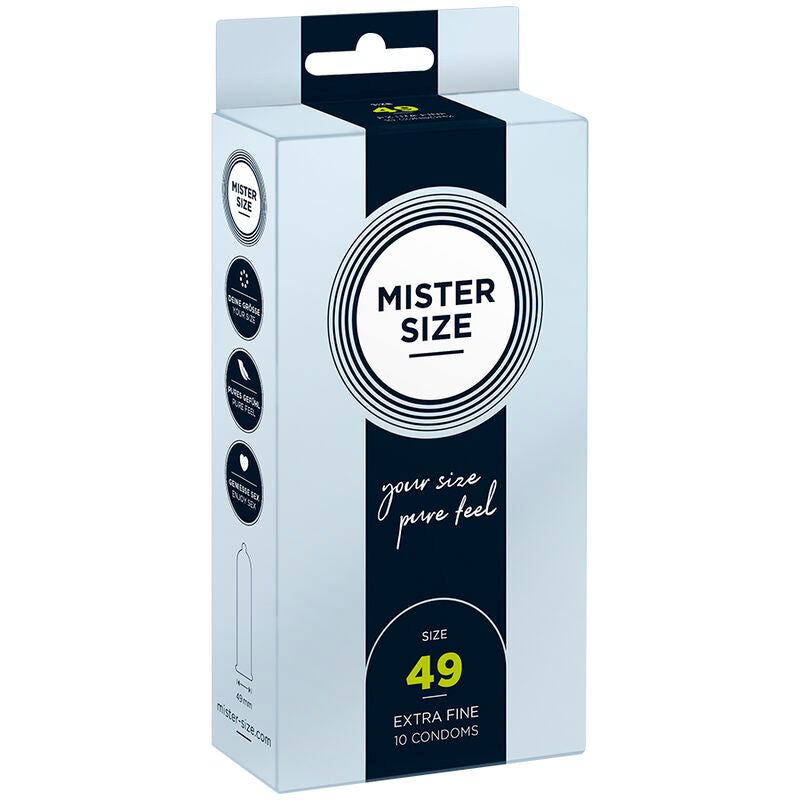 MISTER SIZE - PRÉSERVATIFS TAILLE S 49 MM (10 UNITÉS)