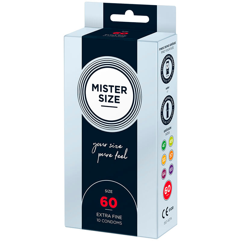 MISTER SIZE - PRÉSERVATIFS TAILLE XL 60 MM (10 UNITÉS)